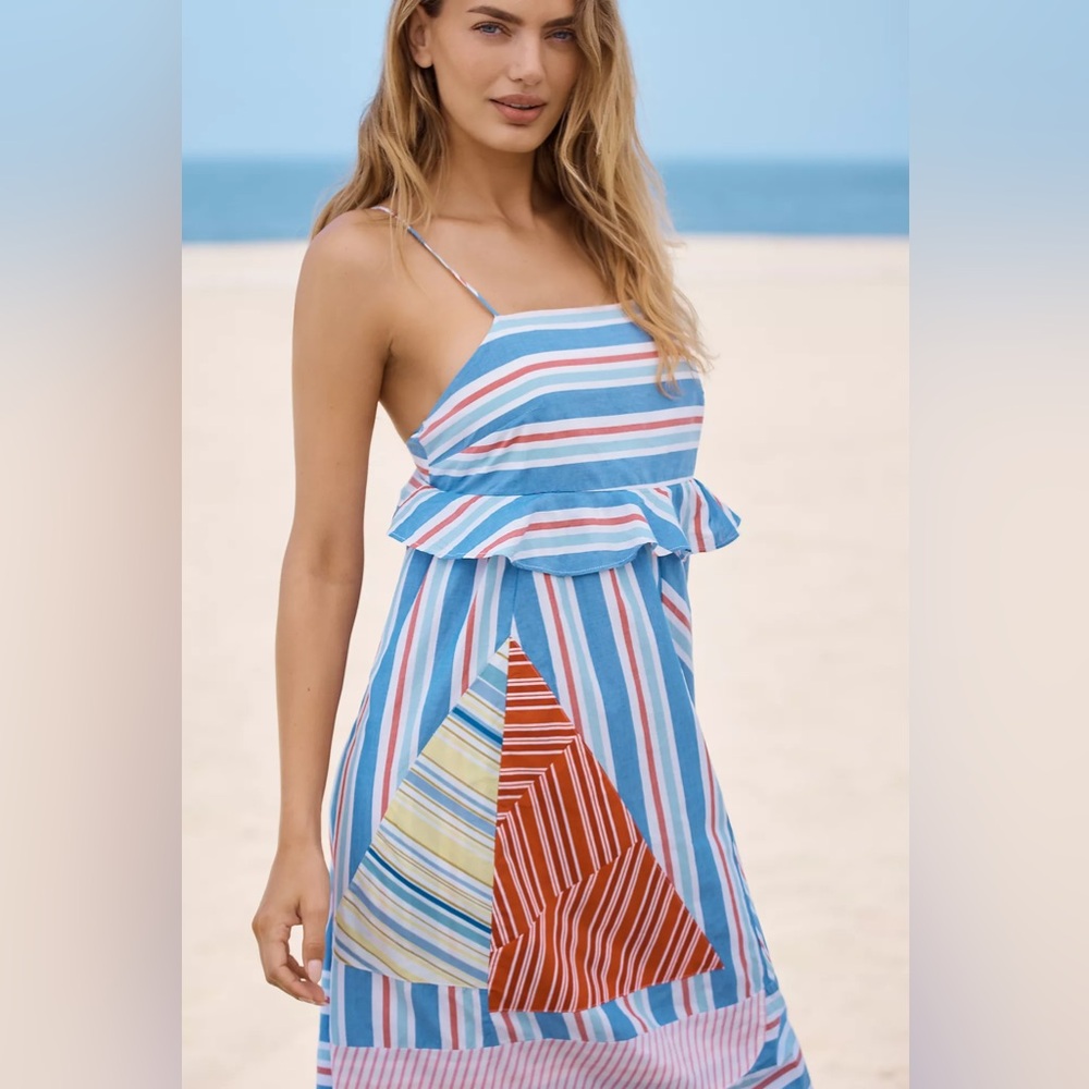 Anthropologie Celandine Sleeveless Square-Neck Knee-Length Dress - Picture 2 of 4